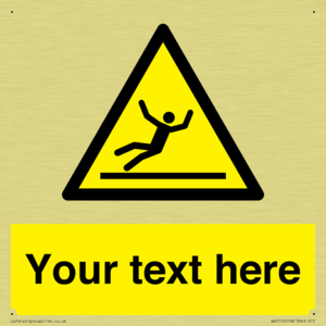 Custom Figure Slipping Sign